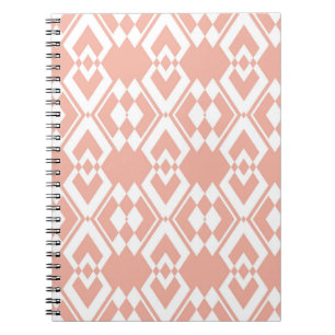 Carnet Abstrait motif sans soudure de couleur rose fleur 