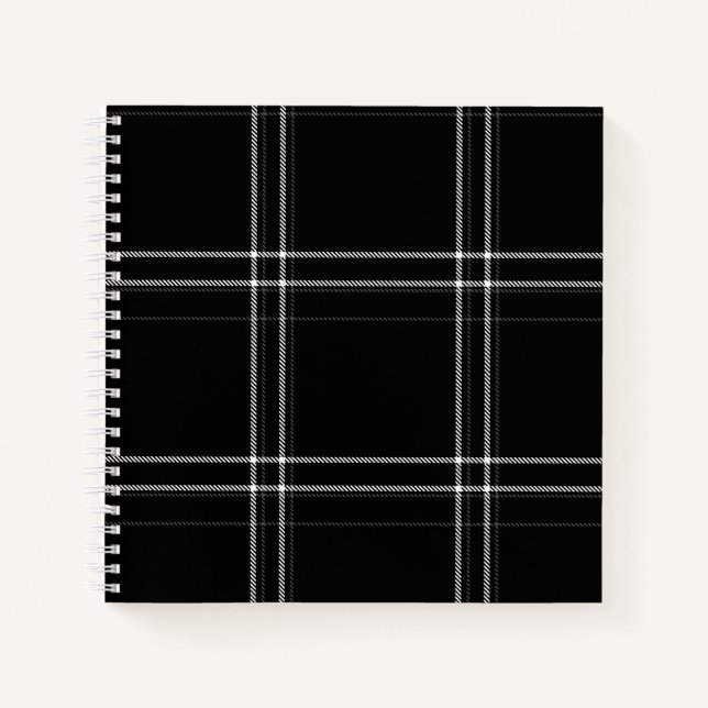 Carnet Abstrait noir et blanc (Devant)