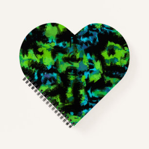 Carnet Abstrait noir et vert