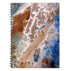 Carnet Abstrait plage de sable motif motif en mousse d'ea