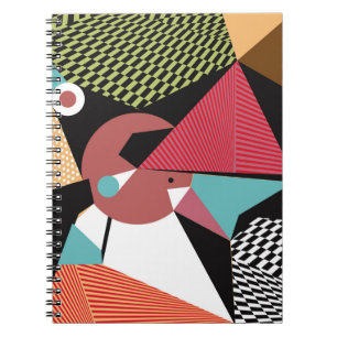Carnet Abstrait triangles modernes arrière - plan motif i