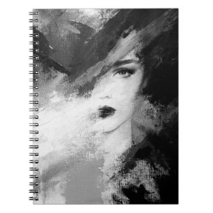 Carnet Abstraite belle femme. illustration de mode. ac