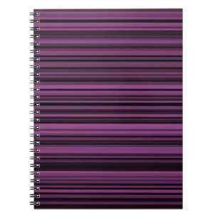 Carnet Abstraites bandes noires violettes