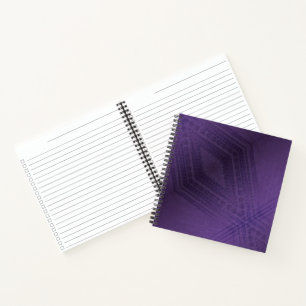 Carnet Acceptation Motif Boho violet écectique