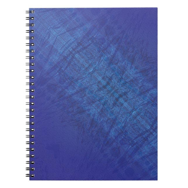 Carnet Acceptation | Motif de Blue Indigo Violet Shibori (Devant)