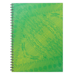 Carnet Acceptation Motif de Shibori jaune bleu