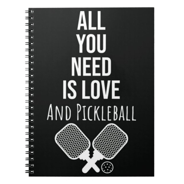 Carnet Accessoires de Pickleball Cadeaux Idées amusantes  (Devant)
