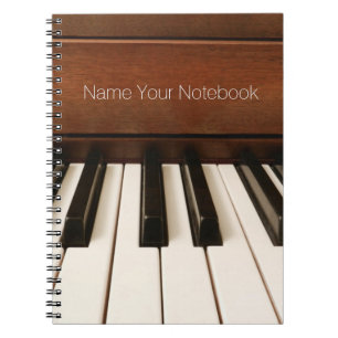 Carnet acoustique personnalisé de musique de pian