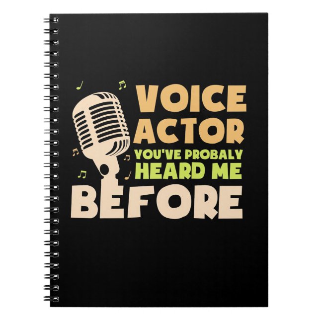 Carnet Acteur vocal (Devant)