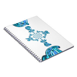 Carnet Action Cyan Turquoise Graffiti Abstrait Imprimer