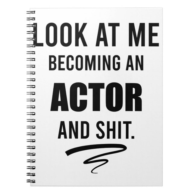 Carnet Actor Graduation Party Funny Gift Theater Amoureux (Devant)
