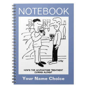 Carnet Acupuncture Treatment Cartoon