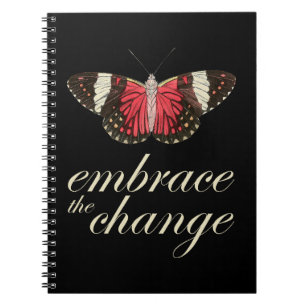 Carnet Adoptez le changement - Papillon rose