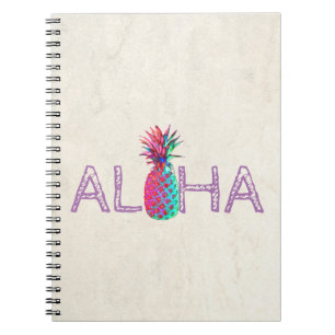 Carnet Adorable Aloha Hawaiian Pineappy