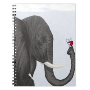 Carnet Adorable éléphant et mignonne coccinelle