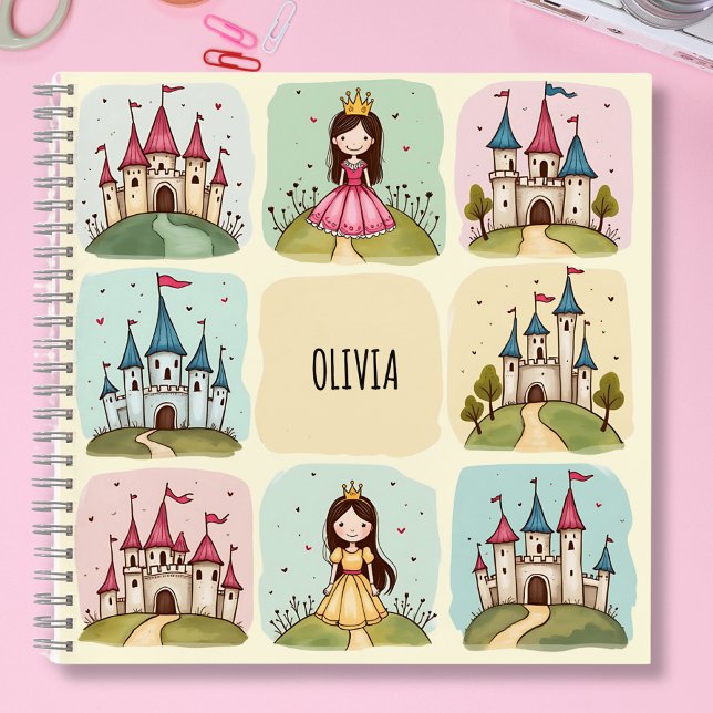 Carnet Adorable Fairy Tale Castle & Princess Doodles (Créateur téléchargé)