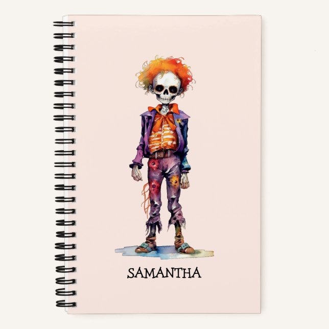 Carnet Adorable Pastel Zombie - Jolie Halloween (Recto)