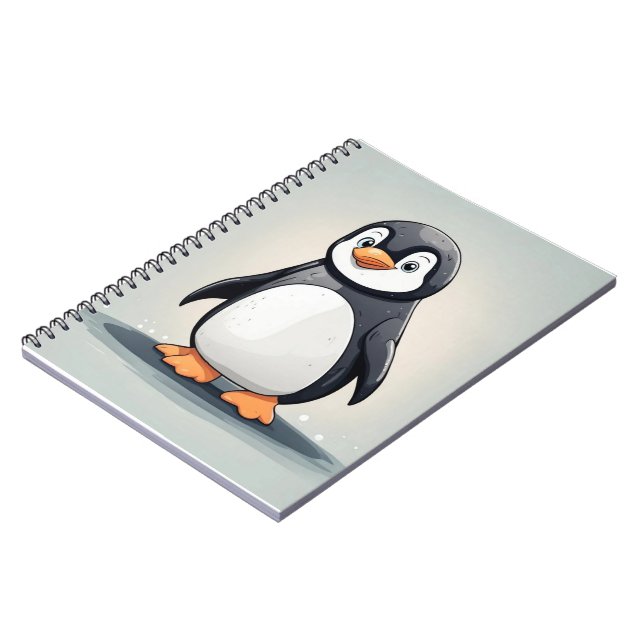 Carnet adorable petit pingouin (Côté gauche)