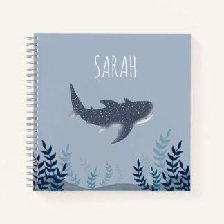 Carnet Adorable sous le nom de requin baleine marine
