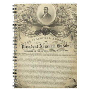 Carnet Adresse inaugurale de Lincoln d'abe de président
