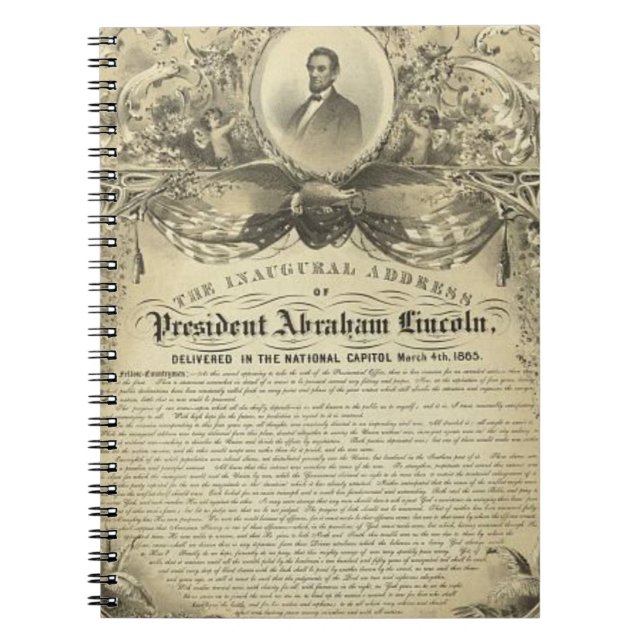 Carnet Adresse inaugurale de Lincoln d'abe de président (Devant)