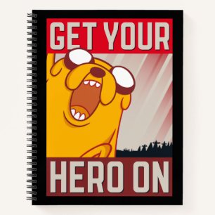Carnet Adventure Time Jake "Get Your Hero On"