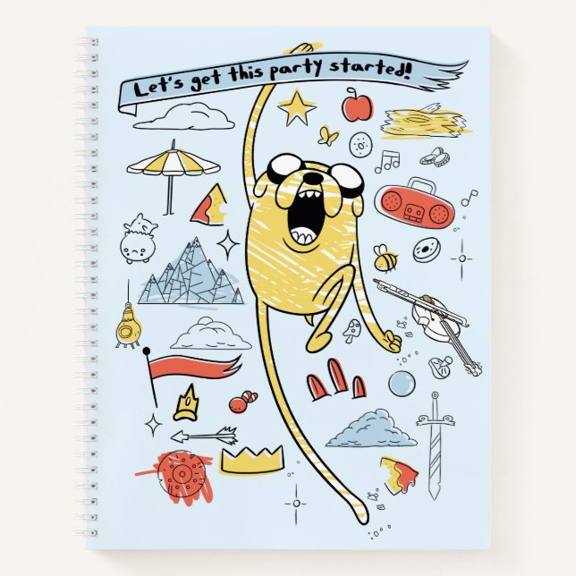 Carnet Adventure Time | Party Jake Sketch (Devant)