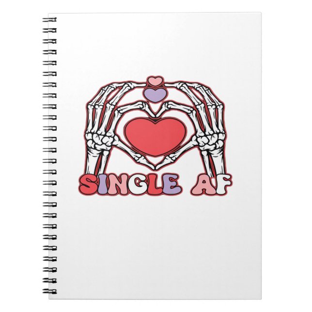 Carnet Af Skeleton Mains Valentines Classic (Devant)