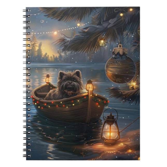 Carnet Affenpinscher Festive Christmas Voyage (Devant)
