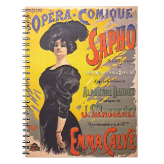 Carnet Affiche 1897 d'opéra comique