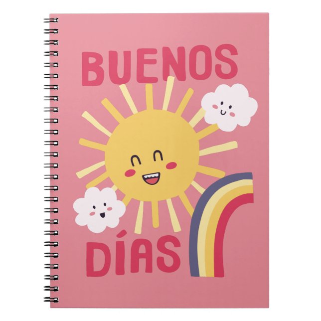 Carnet Affiche d'art de la nurserie Happy Sun en espagnol (Devant)