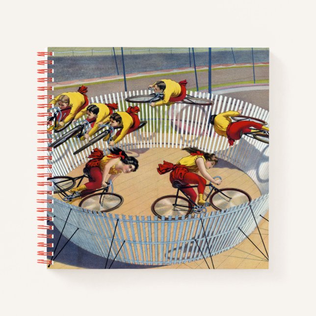 Carnet Affiche De Cirque Des Sept Gaynells Vélos D'Équita (Devant)