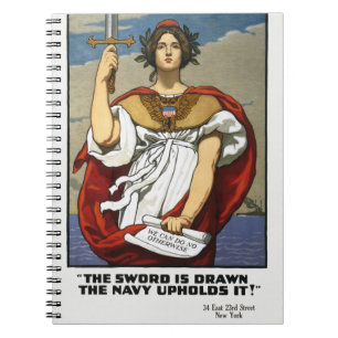 Carnet Affiche de recrutement de la marine de la Première