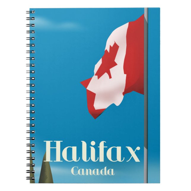 Carnet Affiche de voyage de Halifax Canada (Devant)