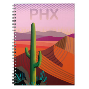 Carnet Affiche de voyage de Phoenix Arizona