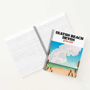 Carnet Affiche de voyage de Seaton Beach Dorset