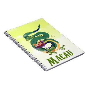 Carnet Affiche de voyage de style vintage Macao Chine