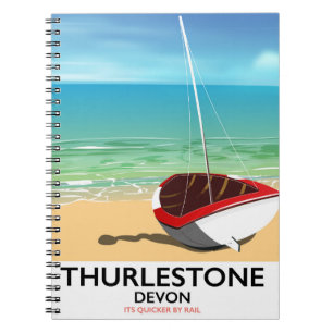 Carnet Affiche de voyage de Thurlestone South Devon