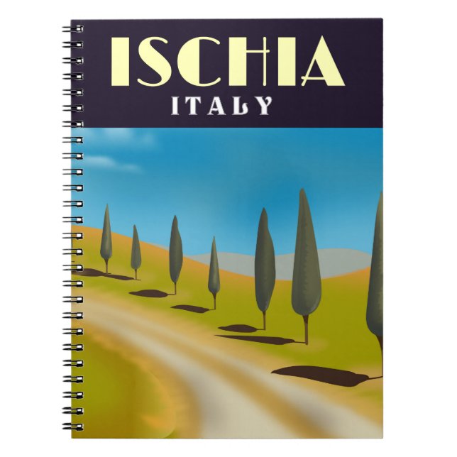Carnet Affiche de voyage d'Ischia Italie (Devant)