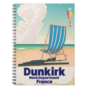 Carnet Affiche de voyage Dunkirk Beach