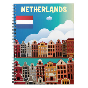 Carnet Affiche néerlandaise de voyage