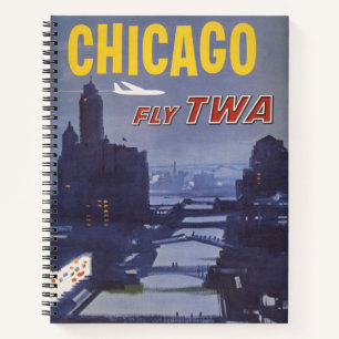 Carnet Affiche Voyage Pour Les Vols Trans World Airlines