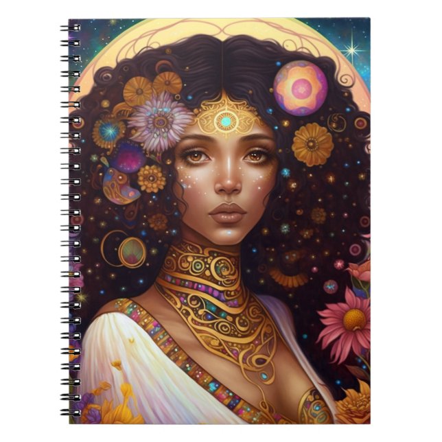 Carnet African American Black Goddess Queen Imaginaire Ar (Devant)
