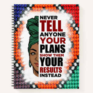 Carnet African American Black Queen Melanin Sista Shopp