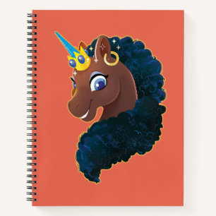 Carnet Afro Unicorn Magique