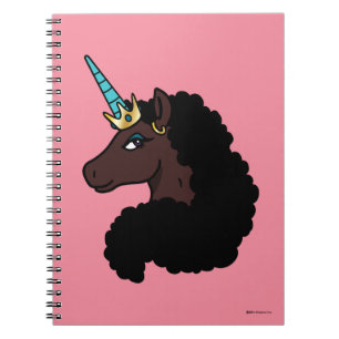 Carnet Afro Unicorn Magique