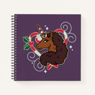Carnet Afro Unicorn Sucre de canne Heart Holiday
