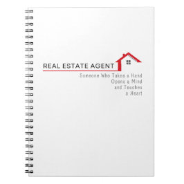 Carnet Agent immobilier Quelqu'un qui prend la main