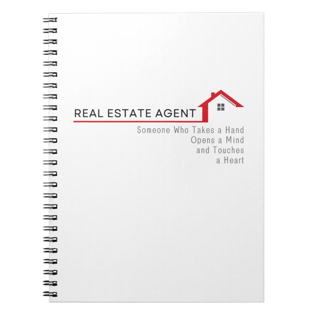 Carnet Agent immobilier Quelqu'un qui prend la main (Devant)