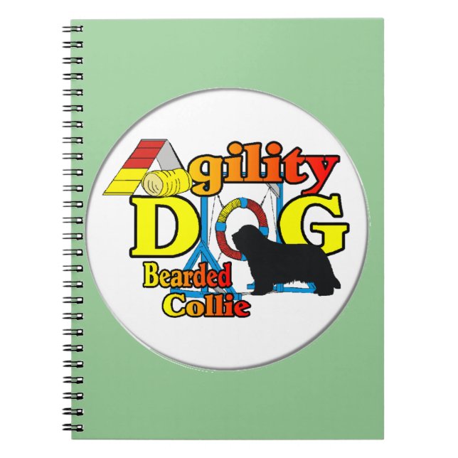 Carnet agilité de collie barbu (Devant)